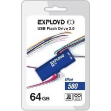 USB флэш-накопитель EXPLOYD 64GB 580 синий [EX-64GB-580-Blue]