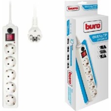 сетевой фильтр BURO 500SH-10-W 10м 5 розеток белый