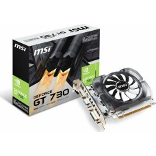 MSI Видеокарта NVIDIA GeForce GT 730 N730-2GD3V3 2ГБ GDDR3, Ret