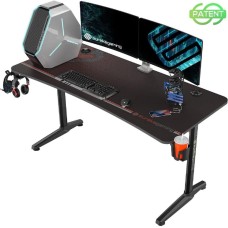 Стол компьютерный EUREKA Стол игровой ERK-GIP-P60B-V1, МДФ, черный