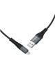 Дата-кабель microUSB HOCO (6931474710543) X38 USB (m)-microUSB (m) 1.0м - черный