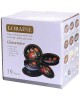 Набор стеклянной посуды LORAINE 30676 голубой,красный,оранжевый