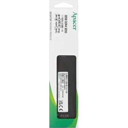 Apacer DDR4 DIMM 32GB EL.32G21.PSH PC4-25600, 3200MHz Apacer DDR4 DIMM 32GB EL.32G21.PSH PC4-25600, 3200MHz