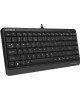 A4TECH Клавиатура Fstyler FK11 черный/серый USB slim