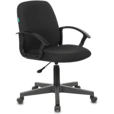 Кресло компьютерное БЮРОКРАТ Кресло CH-808-LOW, на колесиках, ткань, черный [ch-808-low/#b]