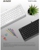 A4TECH Клавиатура Fstyler FK11 черный/серый USB slim