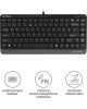 A4TECH Клавиатура Fstyler FK11 черный/серый USB slim