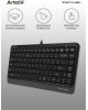 A4TECH Клавиатура Fstyler FK11 черный/серый USB slim