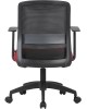 Кресло компьютерное CACTUS Кресло CS-MC333-BKRD, на колесиках, сетка/ткань, темно-красный