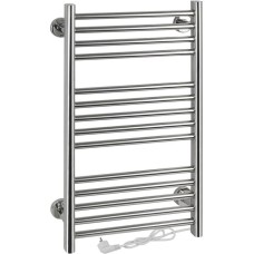 Полотенцесушитель электрический BRIMIX BK109F ЭКСКЛЮЗИВ-ПРЯМОЙ 735х410х53мм на 14 перекладин с сухим ТЭНом, 100W, T-50*C, из нерж.стали