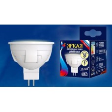 ЛАМПЫ СВЕТОДИОДНЫЕ MR16 (GU 5.3, GU10) UNIEL (UL-00003991) LED-JCDR 6W/WW/GU5.3/FR/DIM PLP01WH