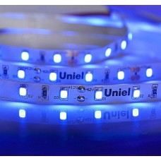 Светодиодная лента UNIEL (UL-00004359) ULS-M11-2835-60LED/m-8mm-IP20-DC12V-4,8W/m-5M-BLUE PROFI катушка в герметичной упаковке
