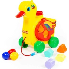 Игрушка ПОЛЕСЬЕ Уточка-несушка (в сеточке) 6219