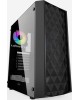 POWERCASE Корпус Diamond Mesh LED, Tempered Glass, 1x 120mm 5-color fan, чёрный, ATX (CMDM-L1)