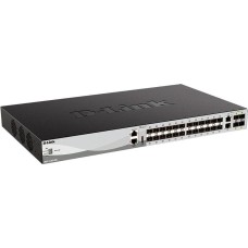 D-LINK Коммутатор DGS-3130-30S/B1A (L3) 2x10Гбит/с 24xКомбо(1000BASE-T/SFP) 4xКомбо(10GBase-T/SFP+) управляемый