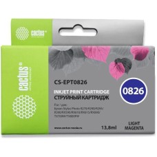 CACTUS Картридж струйный CS-EPT0826 T0826 светло-пурпурный (13.8мл) для Epson Stylus Photo R270/290/RX590