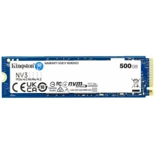KINGSTON Накопитель SSD PCI-E 4.0x4 NVMe M.2 2280 500Gb NV3, R5000/W3000MB/s MTBF 2M 160TBW (SNV3S/500G)