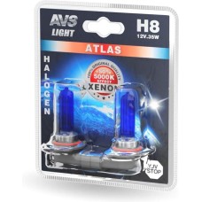AVS Галогенная лампа ATLAS/5000К/ H8.12V.35W.блистер 2шт