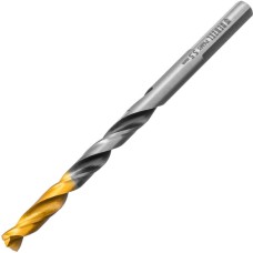 DENZEL Сверло спиральное по металлу 5,5 x 93мм, Р6М5, Golden Tip, многогранная заточка 718277