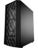 POWERCASE Корпус Diamond Mesh LED, Tempered Glass, 1x 120mm 5-color fan, чёрный, ATX (CMDM-L1)