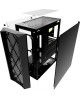 POWERCASE Корпус Diamond Mesh LED, Tempered Glass, 1x 120mm 5-color fan, чёрный, ATX (CMDM-L1)