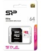 SILICON POWER Флеш карта microSDXC 64GB SP064GBSTXBV1V20SP Elite + adapter