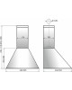 Встраиваемая вытяжка ELIKOR Вытяжка DE6534WS WHITE/SILVER