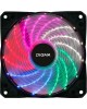 DIGMA Вентилятор DFAN-FRGB2 120мм, 3-pin, от БП:4-pin (Molex), 1200об/мин, 23дБ, RGB, Ret