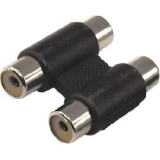 Переходник REXANT (14-0433) ПЕРЕХОДНИК 2 ГНЕЗДА RCA - 2 ГНЕЗДА RCA, БИНОКЛЬ