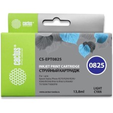 CACTUS Картридж струйный CS-EPT0825 T0825 светло-голубой (13.8мл) для Epson Stylus Photo R270/290/RX590