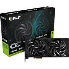 PALIT Видеокарта PCI-E nVidia GeForce RTX4060 DUAL OC 8GB GDDR6 128-bit DPx3 HDMI RTL (NE64060T19P1-1070D)