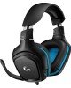 LOGITECH Гарнитура G431, для компьютера и игровых консолей, мониторные, проводные, черный / синий [981-000772]