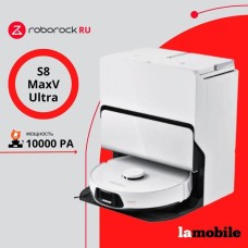 ROBOROCK Робот-пылесос Robotic Vacuum Cleaner+Empty Wash Fill Doc S8 Max Ultra Белый