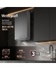 WEISSGAUFF Вытяжка каминная Box 40 PB, нержавеющая сталь, кнопочное управление [433586]