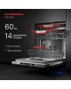 KUPPERSBERG Встраиваемая посудомоечная машина GSM 6073, полноразмерная, ширина 59.8см, полновстраиваемая, загрузка 14 комплектов