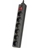 Сетевой фильтр PERFEO (PF_A4674) POWER+ 6 роз 5м черный