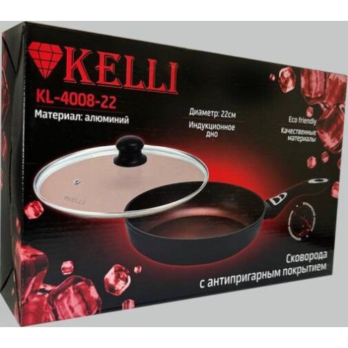 Сковорода KELLI KL-4008-22 Сковорода KELLI KL-4008-22