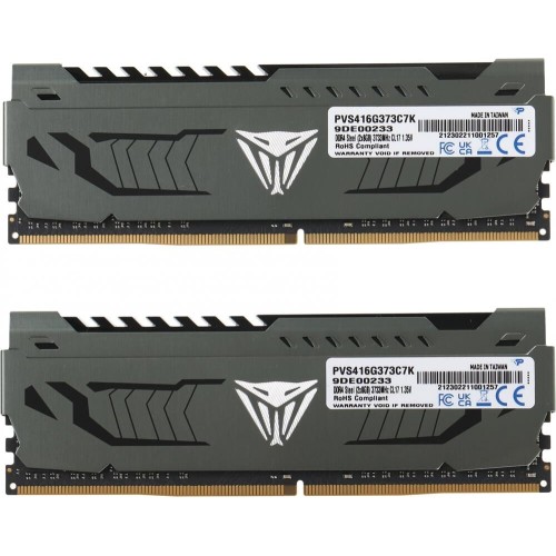 PATRIOT Модуль памяти DIMM DDR4-3733 16GB (8GBx2) PVS416G373C7K PATRIOT Модуль памяти DIMM DDR4-3733 16GB (8GBx2) PVS416G373C7K