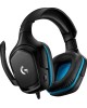 LOGITECH Гарнитура G431, для компьютера и игровых консолей, мониторные, проводные, черный / синий [981-000772]
