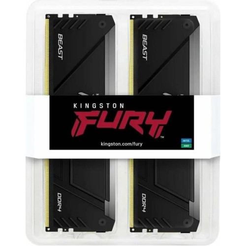 KINGSTON Память DDR4 2x16GB 3200MHz KF432C16BB12AK2/32 Fury Beast RGB RTL Gaming PC4-25600 CL16 DIMM 288-pin 1.35В dual rank с радиатором Ret KINGSTON Память DDR4 2x16GB 3200MHz KF432C16BB12AK2/32 Fury Beast RGB RTL Gaming PC4-25600 CL16 DIMM 288-pin 1.35В dual rank с радиатором Ret