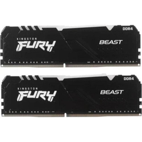 KINGSTON Память DDR4 2x16GB 3200MHz KF432C16BB12AK2/32 Fury Beast RGB RTL Gaming PC4-25600 CL16 DIMM 288-pin 1.35В dual rank с радиатором Ret KINGSTON Память DDR4 2x16GB 3200MHz KF432C16BB12AK2/32 Fury Beast RGB RTL Gaming PC4-25600 CL16 DIMM 288-pin 1.35В dual rank с радиатором Ret