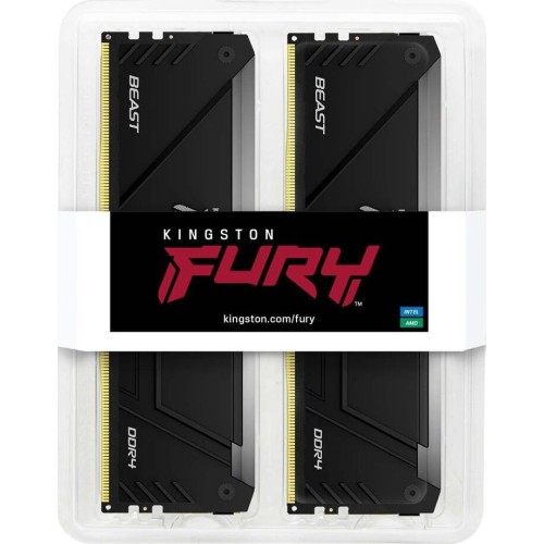 KINGSTON Память DDR4 2x16GB 3200MHz KF432C16BB12AK2/32 Fury Beast RGB RTL Gaming PC4-25600 CL16 DIMM 288-pin 1.35В dual rank с радиатором Ret KINGSTON Память DDR4 2x16GB 3200MHz KF432C16BB12AK2/32 Fury Beast RGB RTL Gaming PC4-25600 CL16 DIMM 288-pin 1.35В dual rank с радиатором Ret