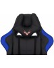 Кресло компьютерное игровое ZOMBIE Кресло игровое VIKING 5 AERO, на колесиках, эко.кожа, синий/синий [viking 5 aero blue]