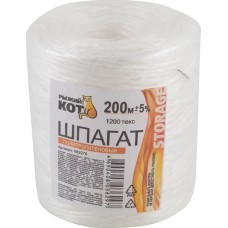 Шпагат РЫЖИЙ КОТ Шпагат полипропиленовый (бобина) в т/у 1200тэкс, длина 200м (082278)