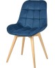 Стул обеденный POLINI Home Verona SD, синий-натуральный (2 кор.)