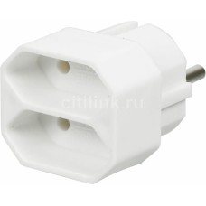 BURO Сетевой разветвитель BU-PS2F-W (2 розетки) белый (пакет ПЭ)