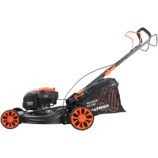 Газонокосилка бензиновая PATRIOT 512109056 PT 56LS самоход, 56 см, 6 л.с.224сс, 4 в 1 (трав 60л комби + боковой выброс + мульчирование + задний выброс), 7 уровней, мет. Дека