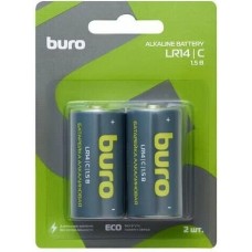 BURO C Батарейка Alkaline LR14, 2 шт. 7500мAч