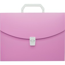 БЮРОКРАТ Портфель Pastel PASTPP01PINK 1 отдел. A4 пластик 0.7мм розовый