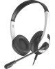 A4TECH Гарнитура Fstyler FH100U, для компьютера, накладные, проводные, белый / черный [fh100u (panda)]
